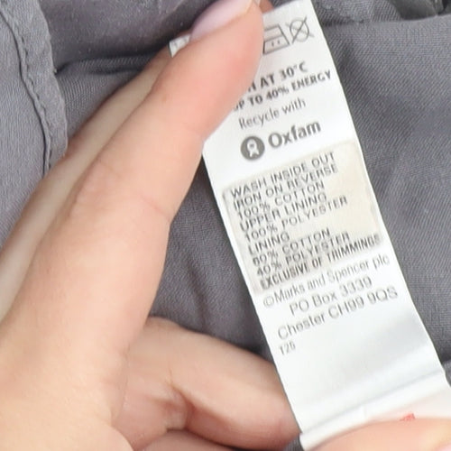 Marks & Spencer Girls Grey Sequin A-Line Dress, 8 Years