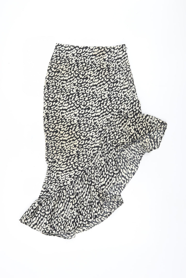 NAANAA Women's Animal Print Midi Skirt Size 6