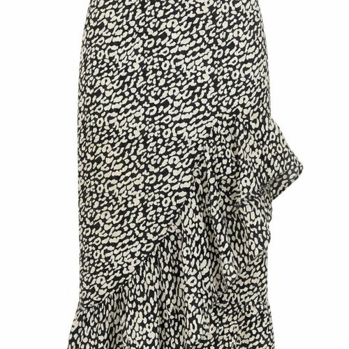 NAANAA Women's Animal Print Midi Skirt Size 6