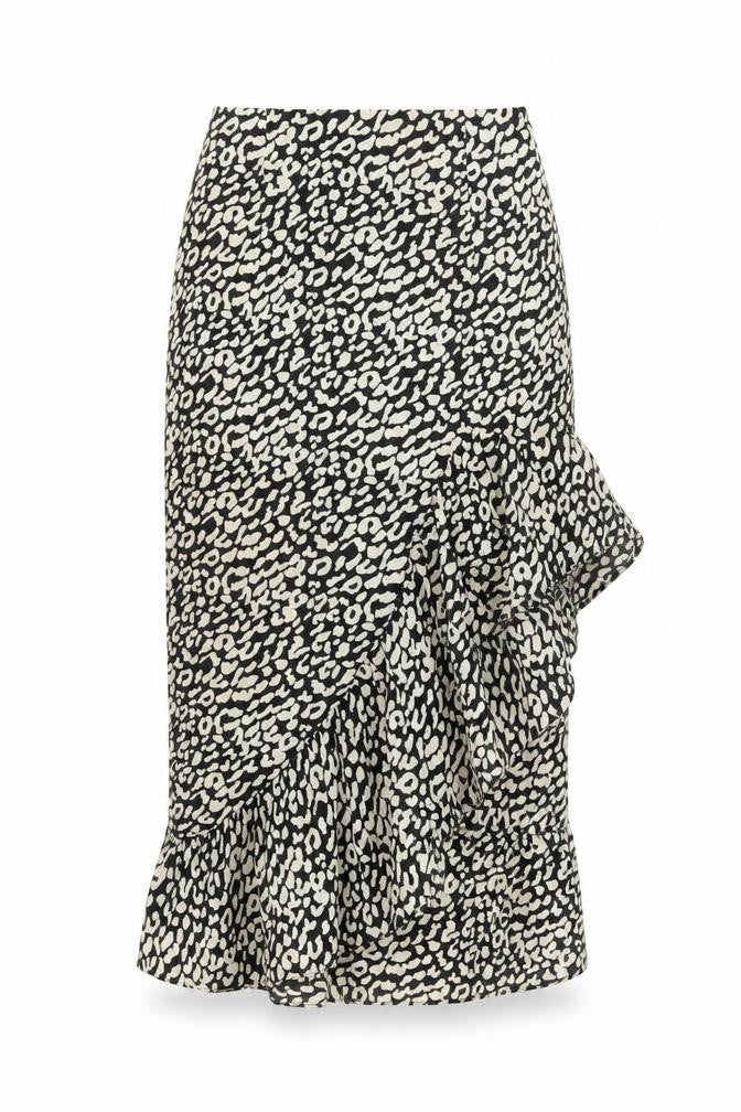 NAANAA Women's Animal Print Midi Skirt Size 6