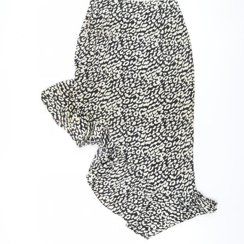 NAANAA Women's Animal Print Midi Skirt Size 6