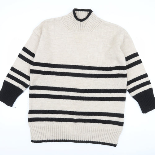 Next Women's Multicoloured Striped Pullover Jumper M