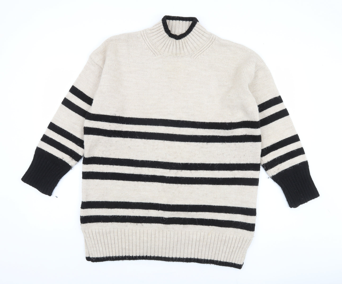 Next Women's Multicoloured Striped Pullover Jumper M