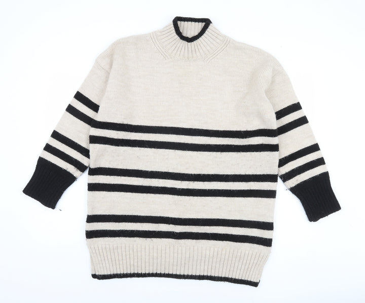 Next Women's Multicoloured Striped Pullover Jumper M