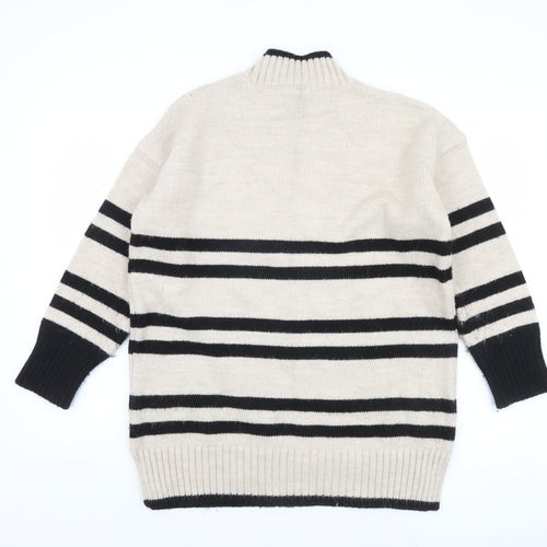 Next Women's Multicoloured Striped Pullover Jumper M
