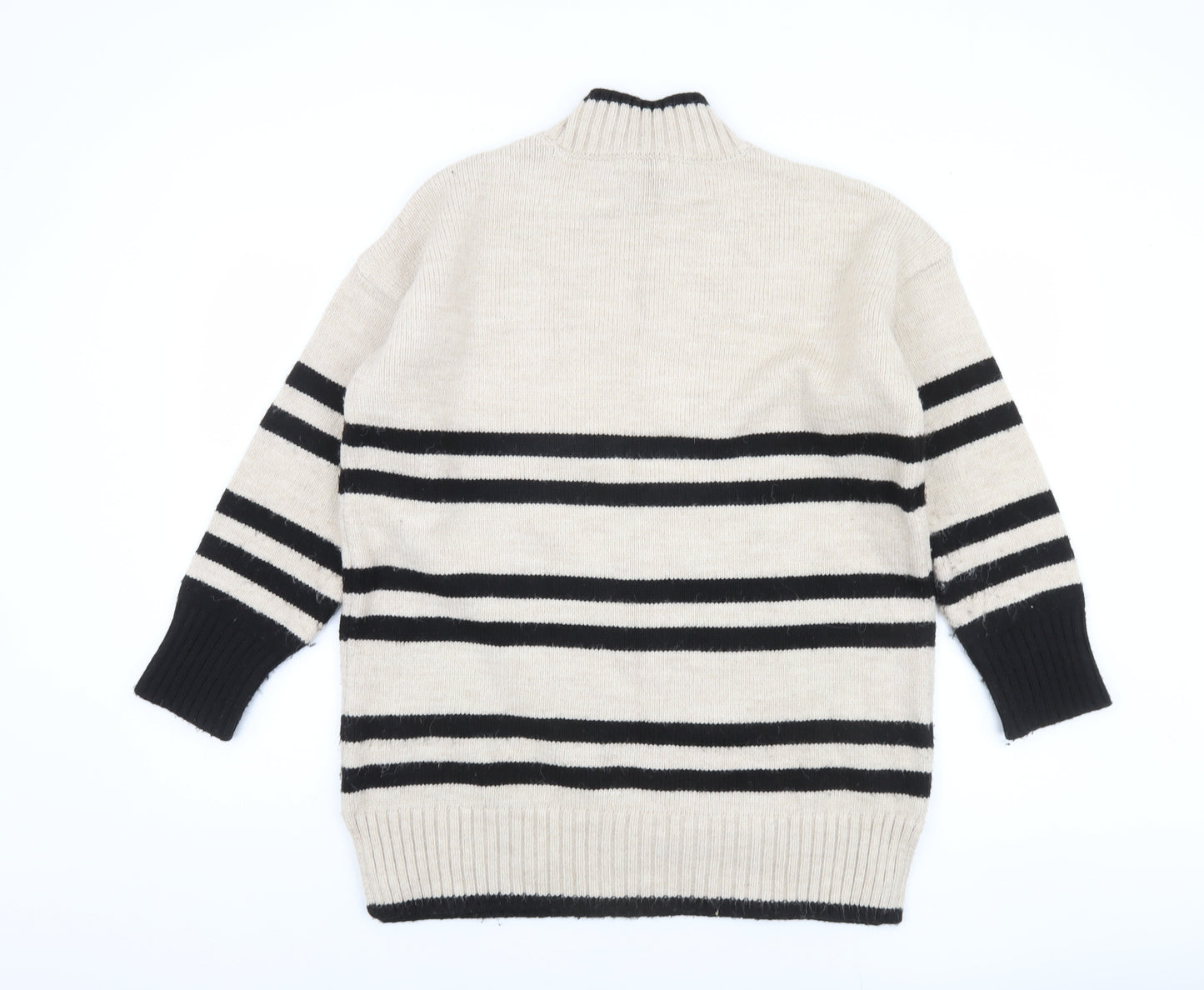 Next Women's Multicoloured Striped Pullover Jumper M