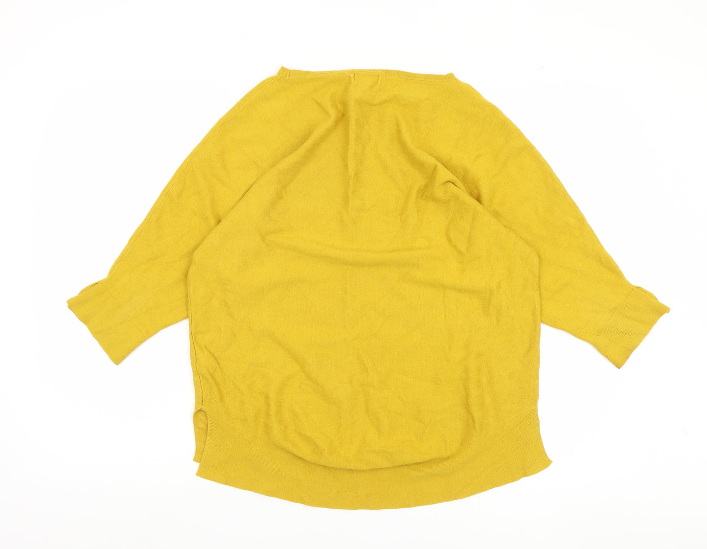 Monsoon Women's Yellow Tunic Jumper 3/4 Sleeve M