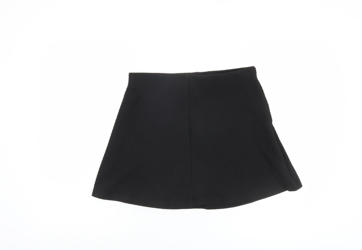 Zara Women's Black Skirt Size 8 Polyester Blend