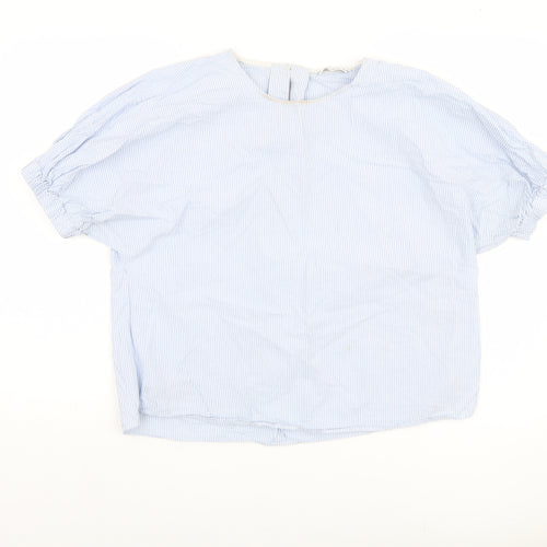Blue & Other Stories Women's Blouse, Size 14, Striped