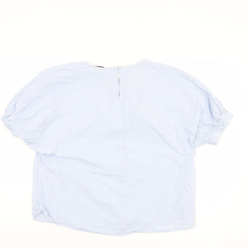 Blue & Other Stories Women's Blouse, Size 14, Striped