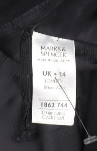 Marks and Spencer Women's Black Knee Length Skirt