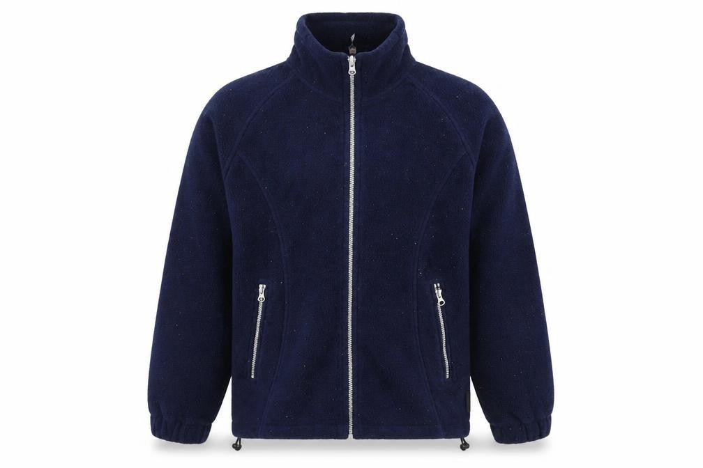 Front view of Peter Storm Men's Blue Fleece Jacket, size S