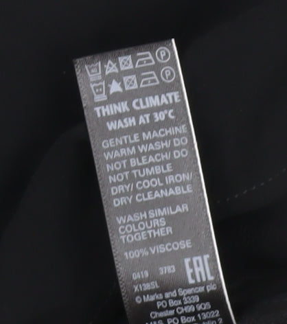 Marks and Spencer Black Sleeveless Top Size 10