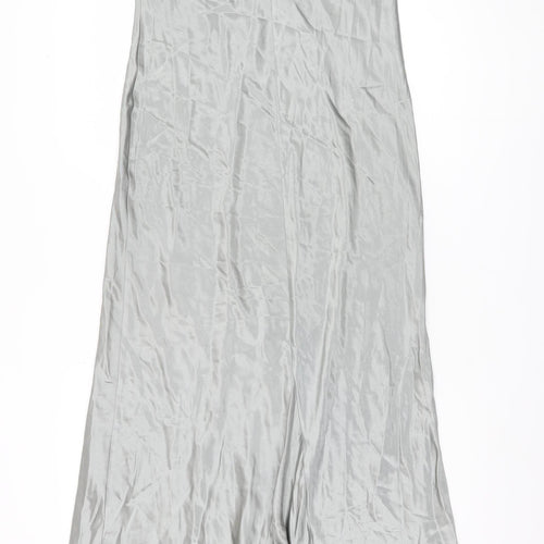Etam Women's Grey Long Slip Dress Size 14