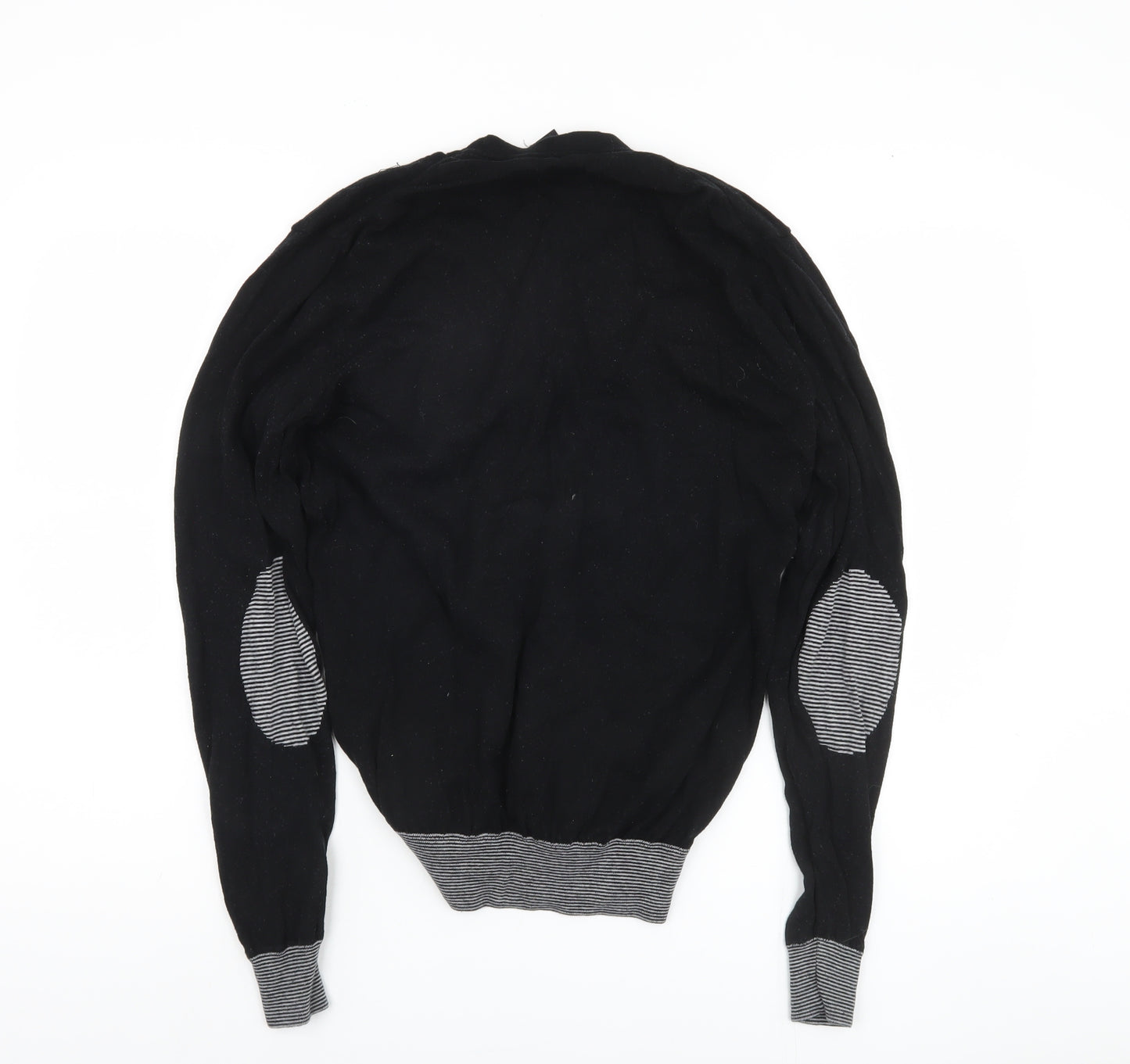 Simon Carter Men's Black V-Neck Cardigan Size M