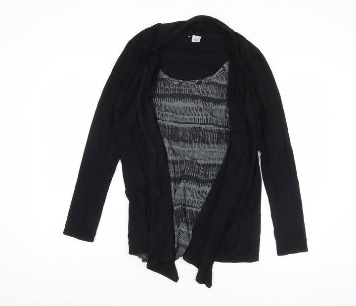Mamas & Papas Women's Black Blouse UK 12 Long Sleeve