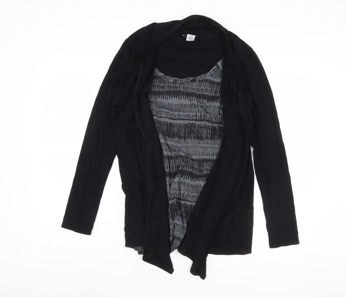 Mamas & Papas Women's Black Blouse UK 12 Long Sleeve