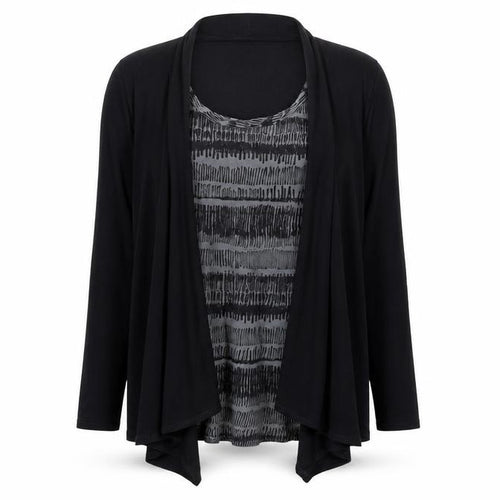 Mamas & Papas Women's Black Blouse UK 12 Long Sleeve