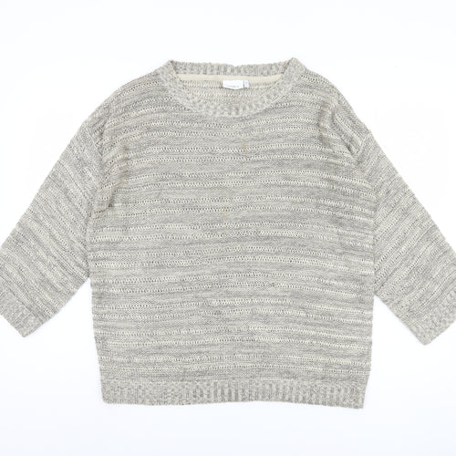 Next Women Grey Pullover Jumper Size 16