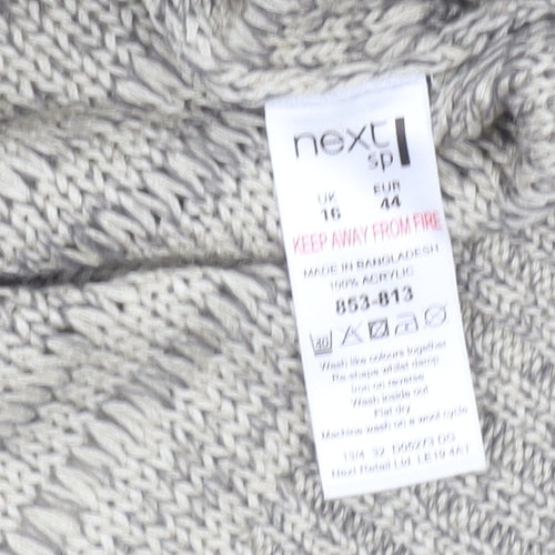 Next Women Grey Pullover Jumper Size 16