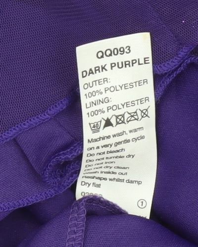 Julipa Women's Purple Embroidered Blouse Size 16