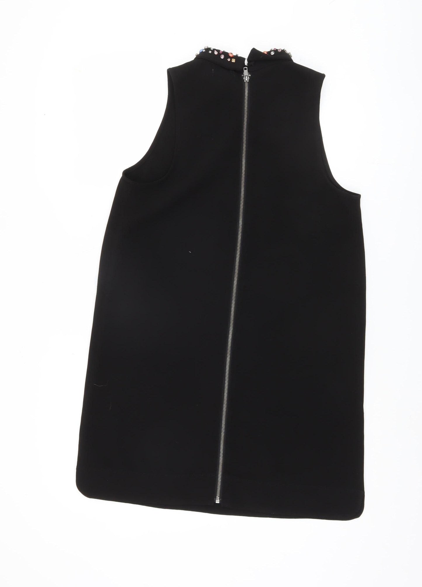 Cooperative Women's Black Beaded Collar Shift Dress M