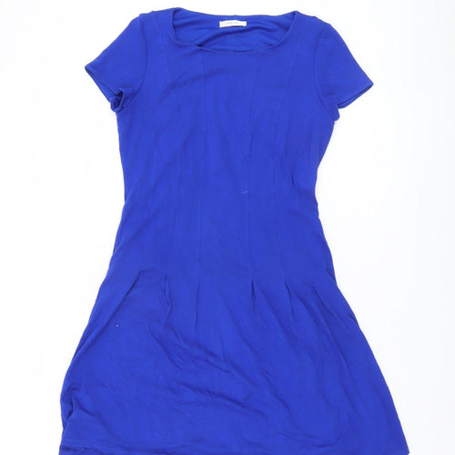 Precis Women's Blue Dress, Size 12, Short Sleeve