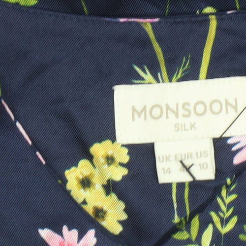 Monsoon Silk Women's Floral Shift Dress