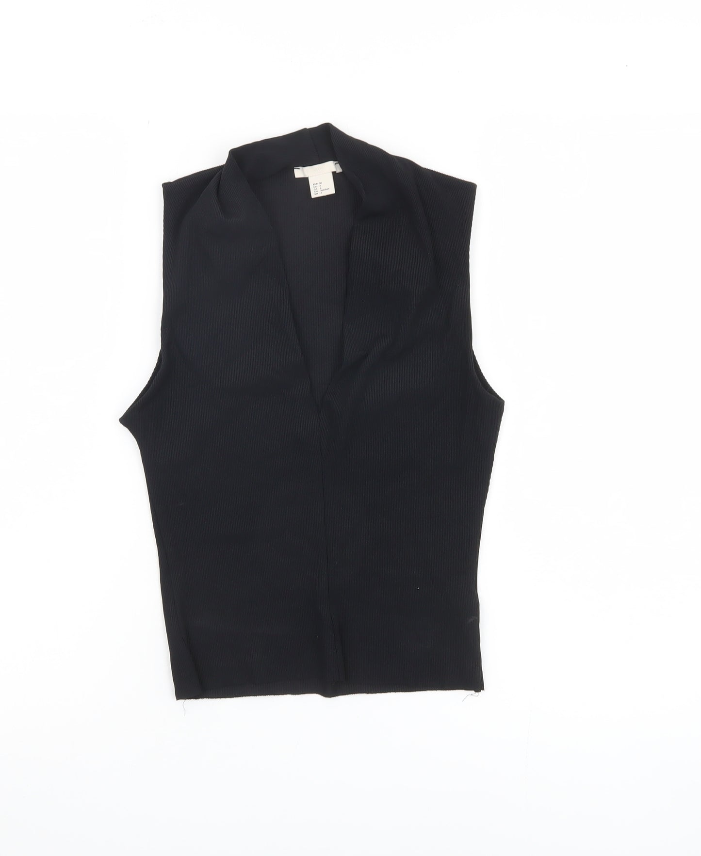 H&M Women's Black Sleeveless Tank Top Size 8 Casual
