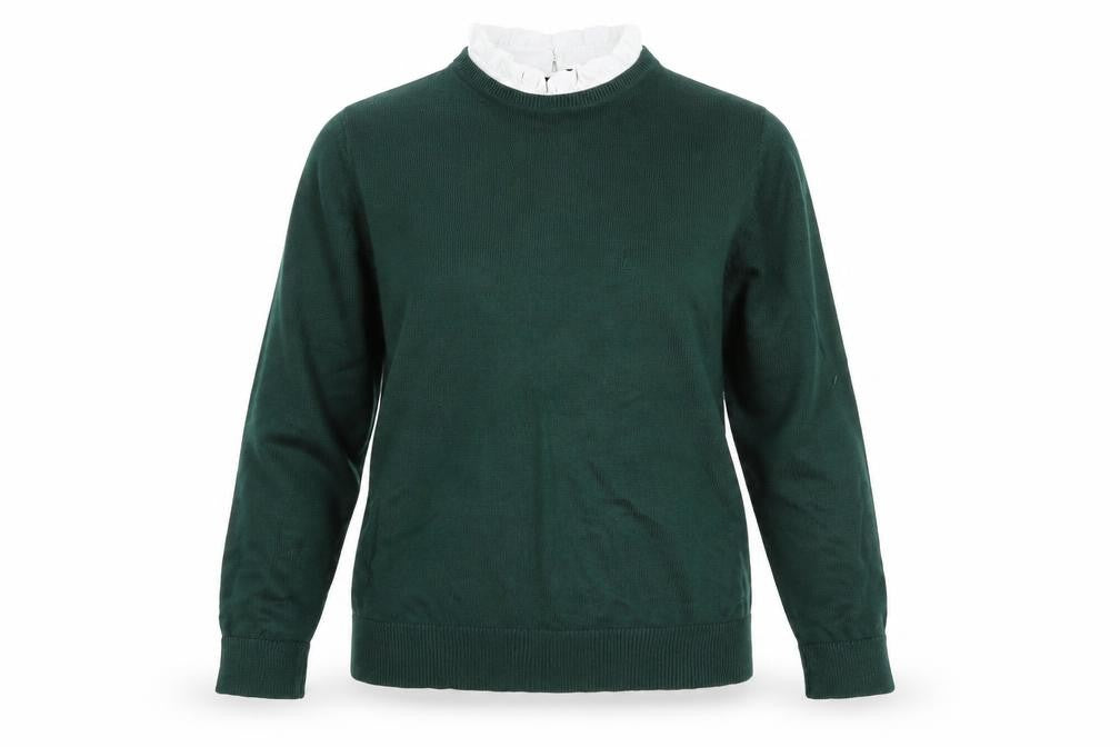 Front view of Dorothy Perkins Women’s Green Jumper, size UK 14