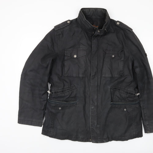 Ben Sherman Men's XL Black Military Jacket