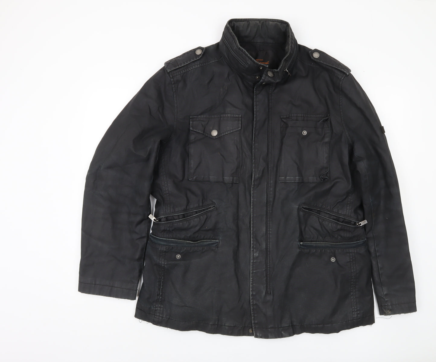 Ben Sherman Men's XL Black Military Jacket