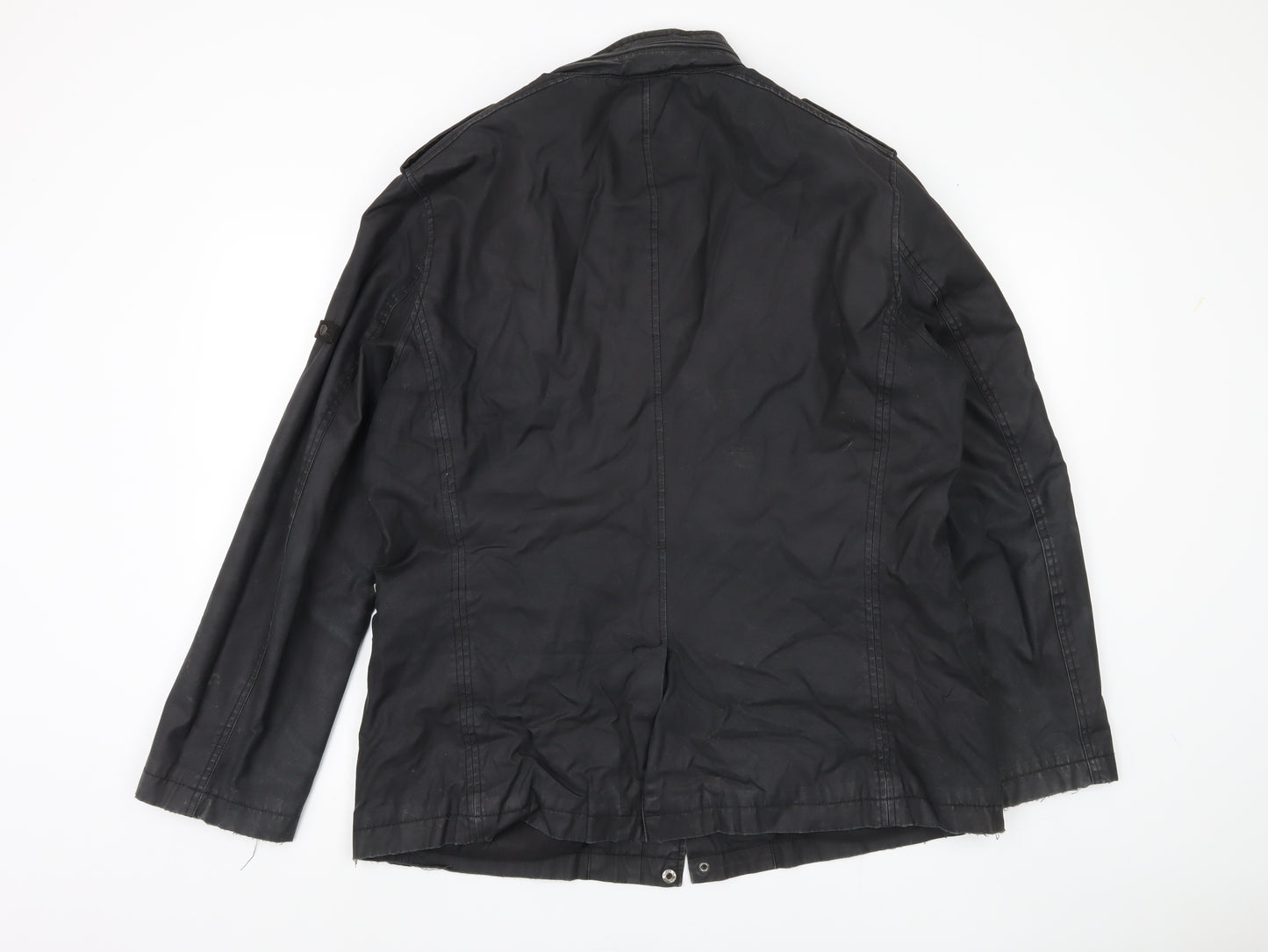 Ben Sherman Men's XL Black Military Jacket