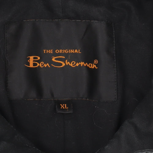 Ben Sherman Men's XL Black Military Jacket
