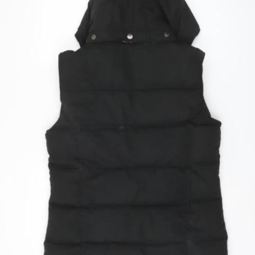 Champion Women's Black Hooded Puffer Vest Size 12