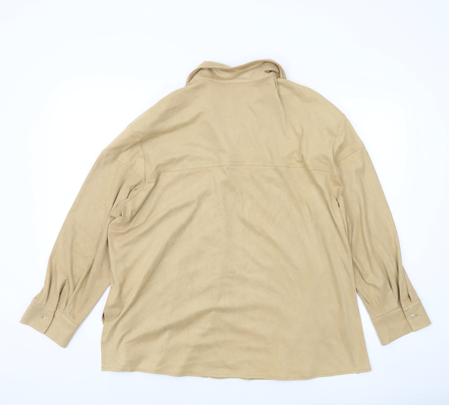 Bianca Women's Beige Button-Up Shirt Size 20