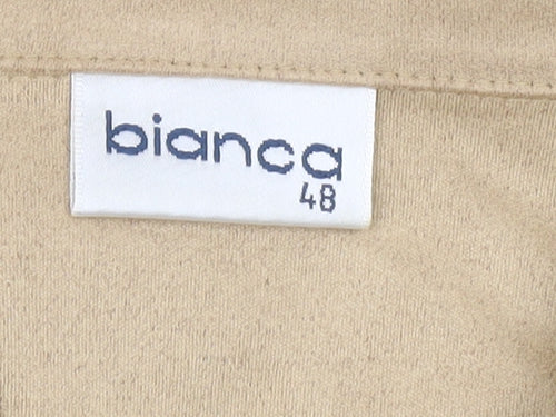 Bianca Women's Beige Button-Up Shirt Size 20