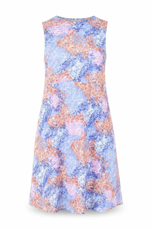 Front view of Marks & Spencer Women's Multicoloured V-Neck Dress
