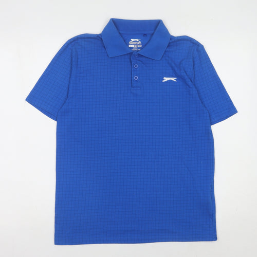 Slazenger Men's Blue Polo Shirt S