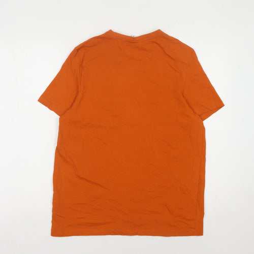 Slazenger Men's Orange V-Neck T-Shirt, Size S