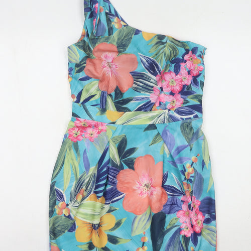 Love Label Women's Multicoloured Floral A-Line Dress 10