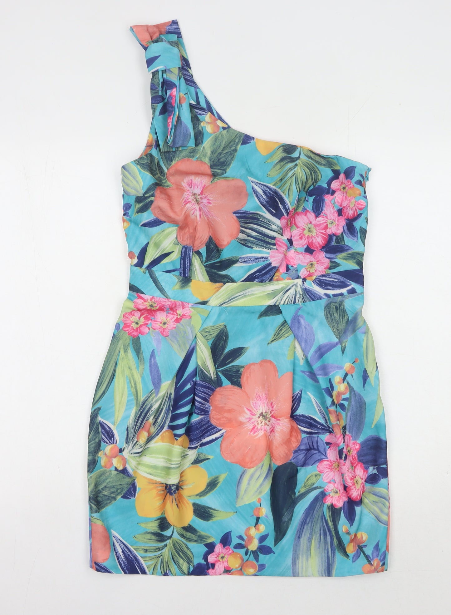 Love Label Women's Multicoloured Floral A-Line Dress 10