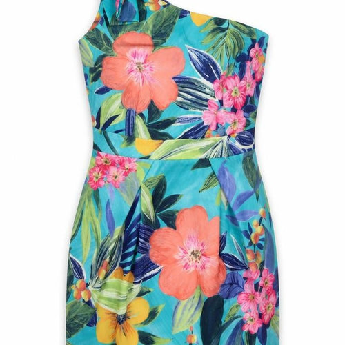 Love Label Women's Multicoloured Floral A-Line Dress 10