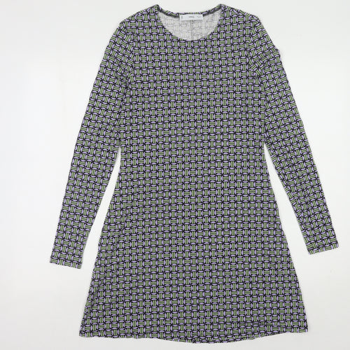 MNG Women's Long Sleeve Geometric Dress Size 8