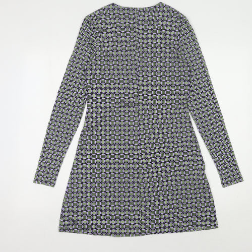 MNG Women's Long Sleeve Geometric Dress Size 8
