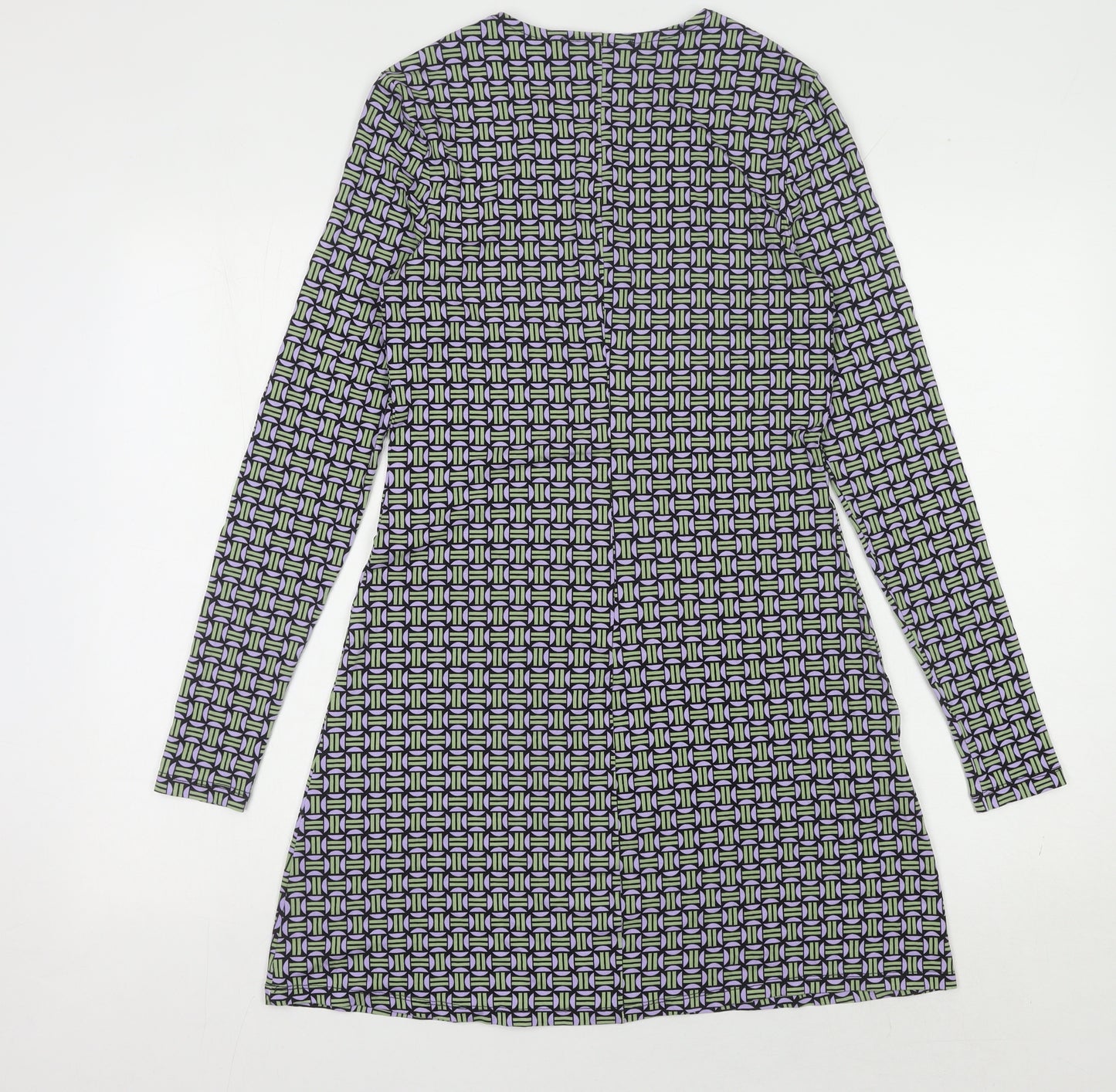 MNG Women's Long Sleeve Geometric Dress Size 8