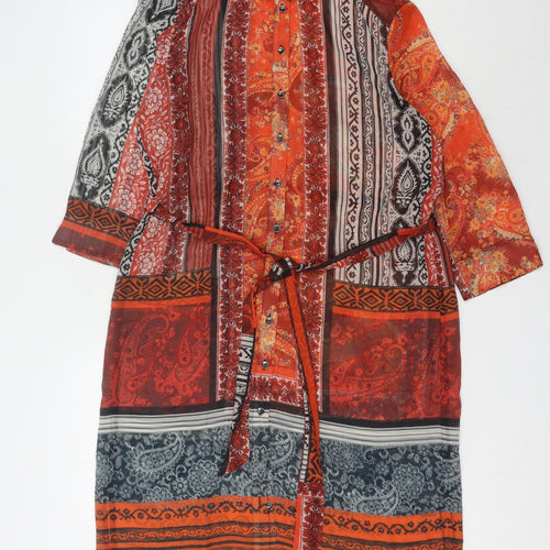 Wallis Women's Multicoloured Paisley Shirt Dress Size 12