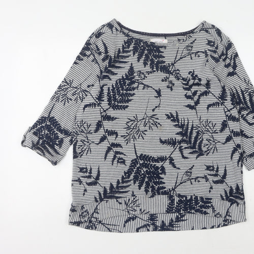 Marks and Spencer Women's Blue Floral Pullover Size 16