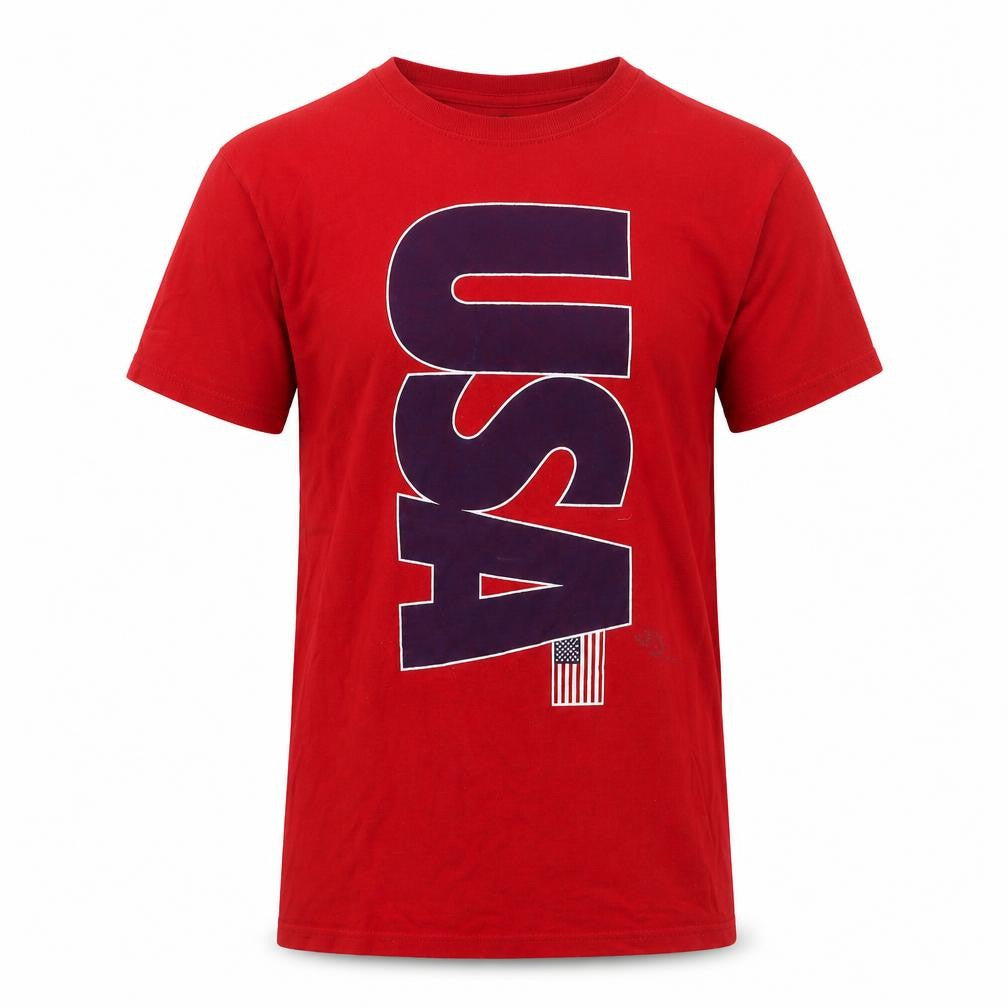 M&O Gold Men's Red USA Graphic T-Shirt Size M