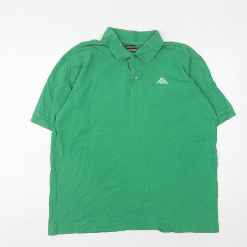 Kappa Men's Green Polo Shirt XL Short Sleeve Logo